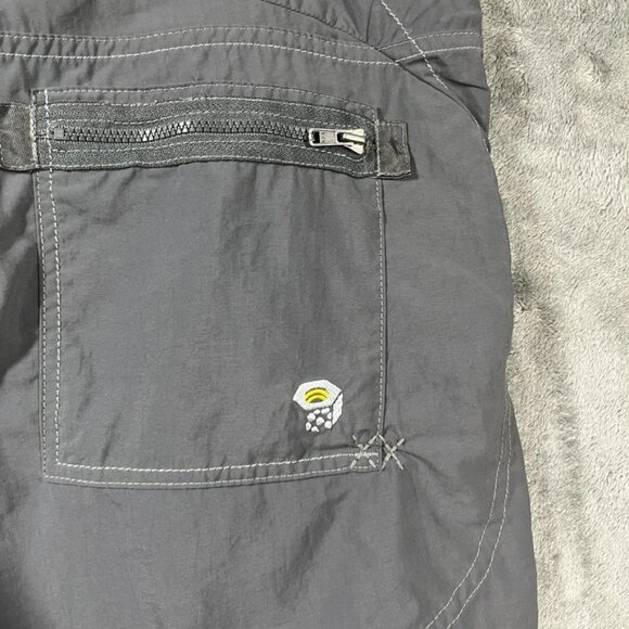 Mountain Hardware Hiking Shorts Womens Size 14 Gray Nylon Outdoor Performance - Picture 6 of 10